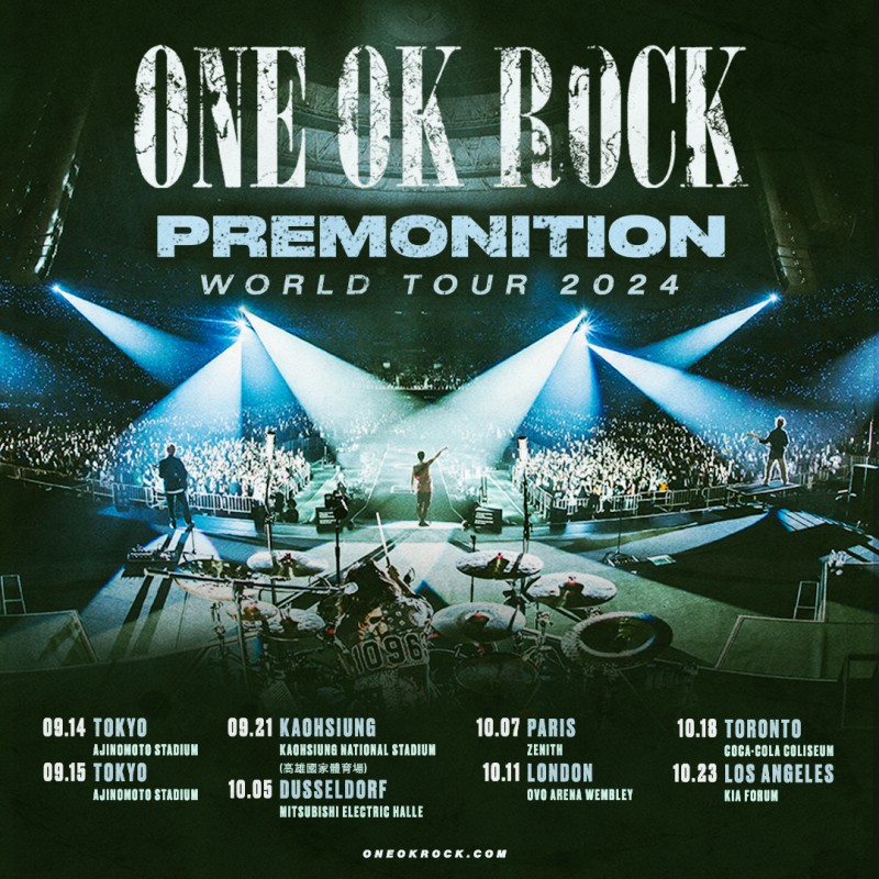 時間、地點全曝光！日本搖滾天團 ONE OK ROCK 要來了！亞洲唯二站就在高雄！