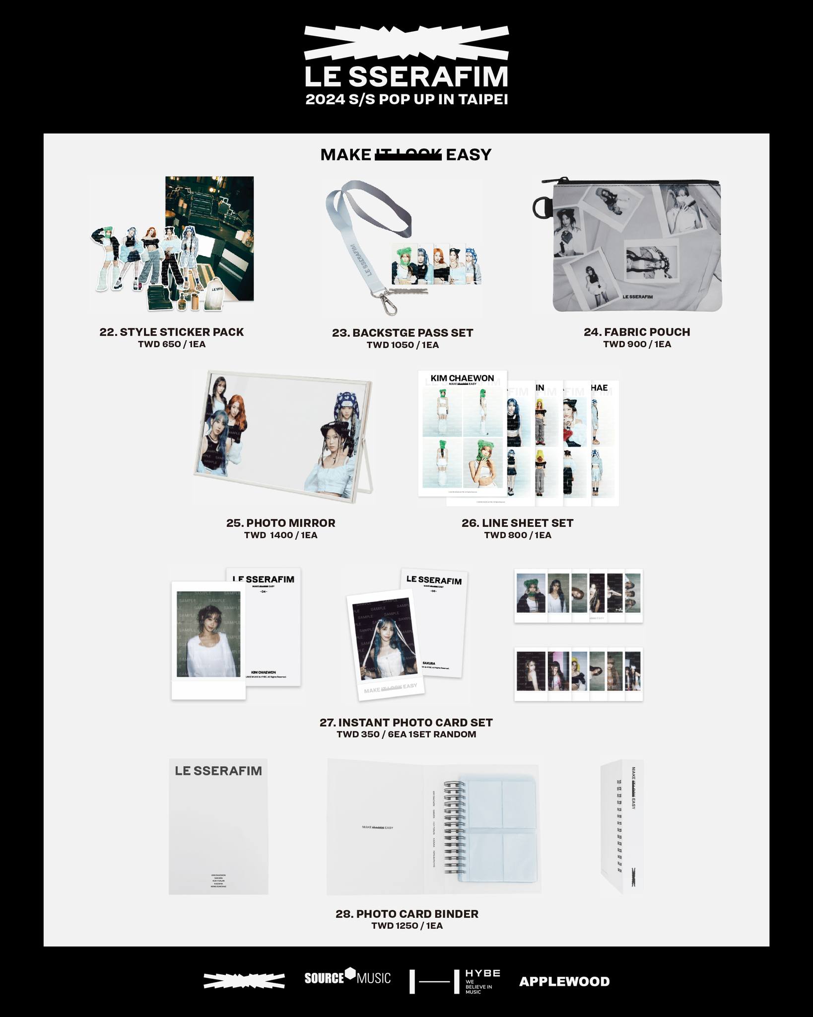LE SSERAFIM 快閃店即將登台！周邊售價全曝光，鯊魚夾竟要破千元！網傻眼：盤爛⋯