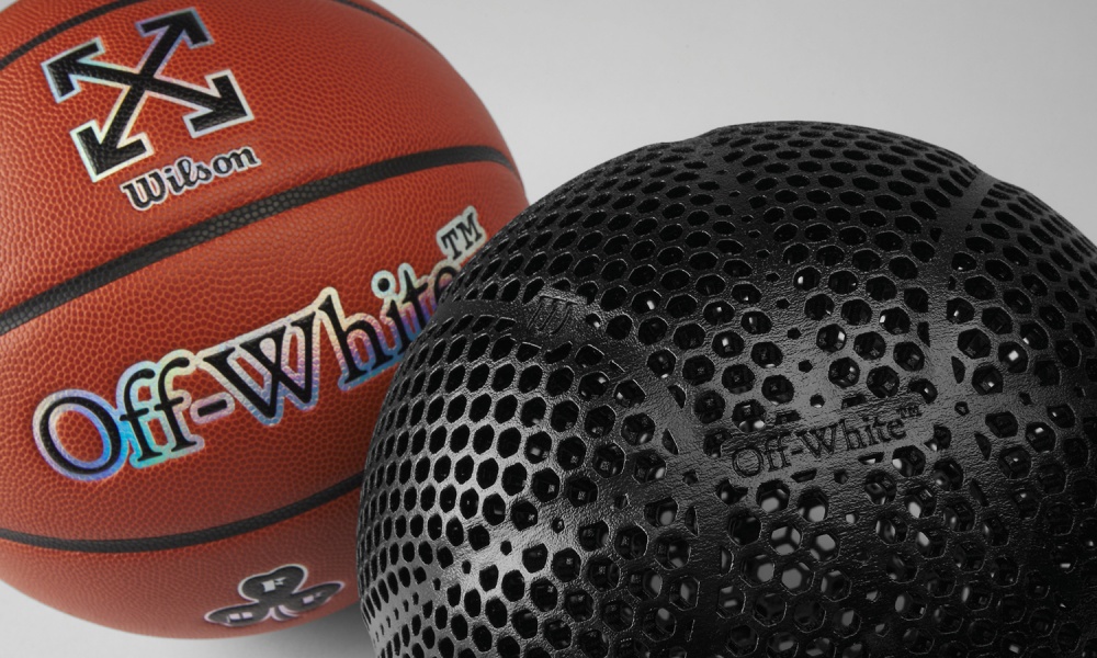 身價超越 8 萬元台幣？Off-White x Wilson「無氣」籃球即將登場，3D 列印打造永不用打氣！