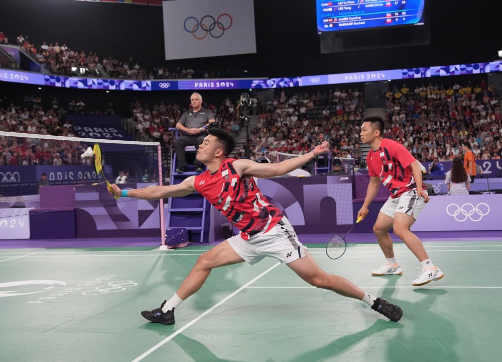 巴黎奧運｜「麟洋配」勢如破竹！李洋/王齊麟晉級羽球男雙四強
