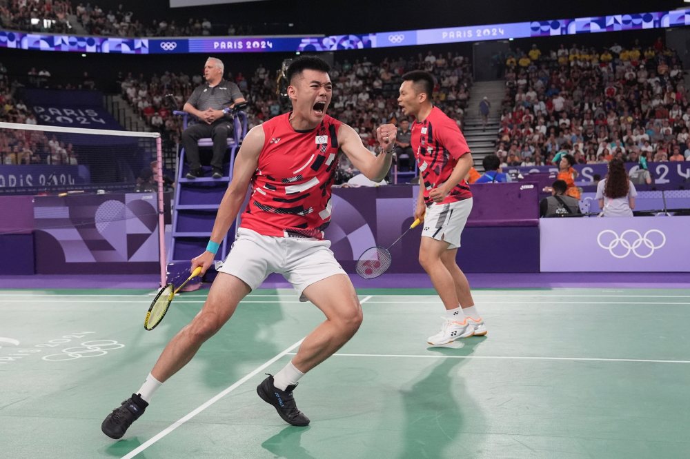 巴黎奧運｜「麟洋配」勢如破竹！李洋/王齊麟晉級羽球男雙四強