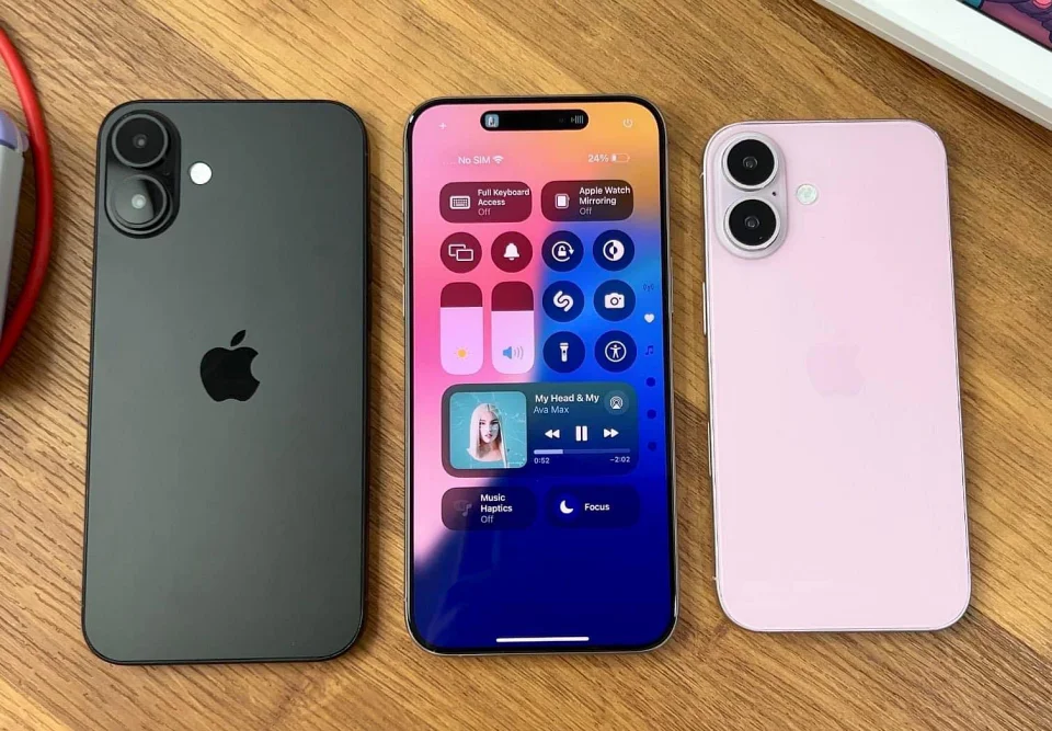 iPhone 16 搭配全新 iOS 18(圖片來源：@MajinBuOfficial)