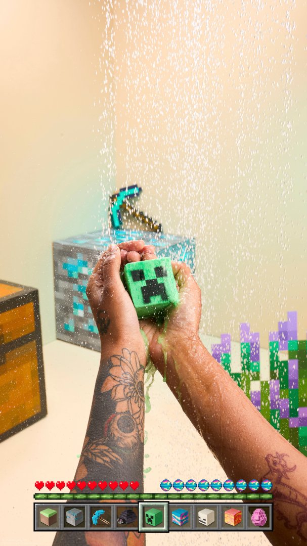 麥塊 15 週年！Minecraft x LUSH 聯名系列已登場，苦力怕、終界使者、骷髏等你招喚一起洗香香