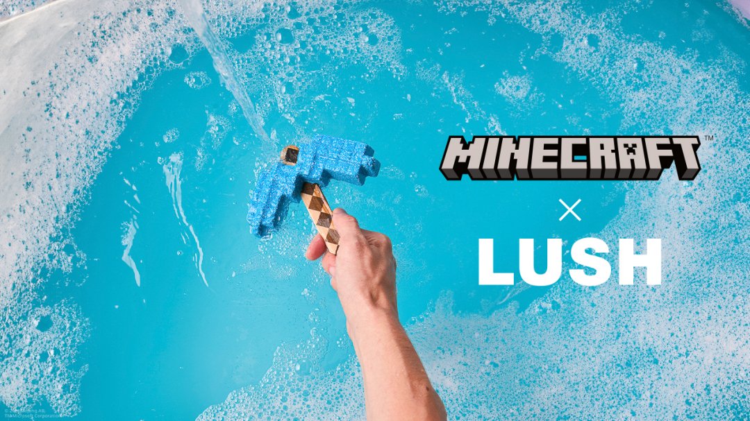 麥塊 15 週年！Minecraft x LUSH 聯名系列已登場，苦力怕、終界使者、骷髏等你招喚一起洗香香
