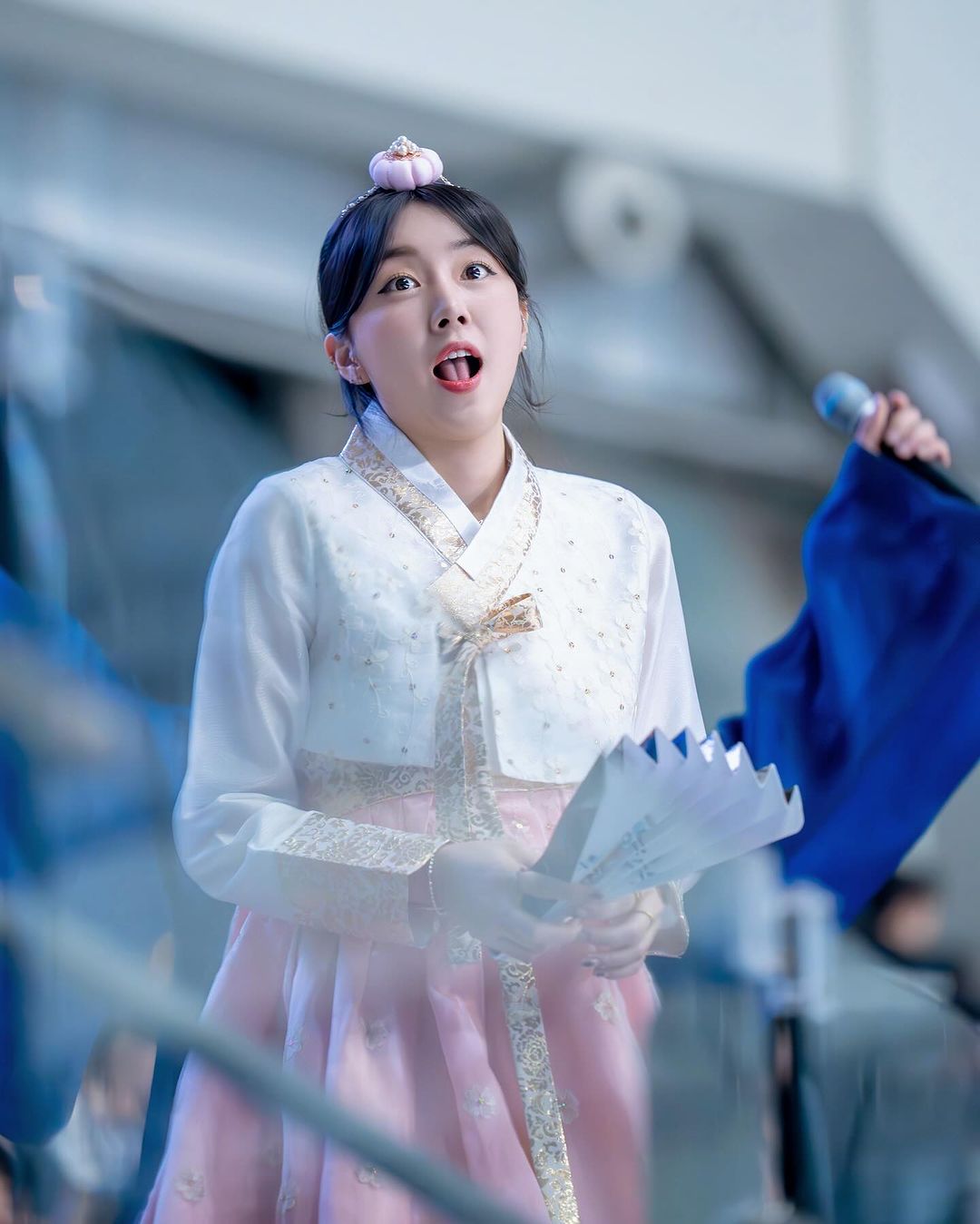 正宗韓服應援！安芝儇、邊荷律、李丹妃3 大啦啦隊女神換穿韓服，小安薄紗露香肩太犯規！