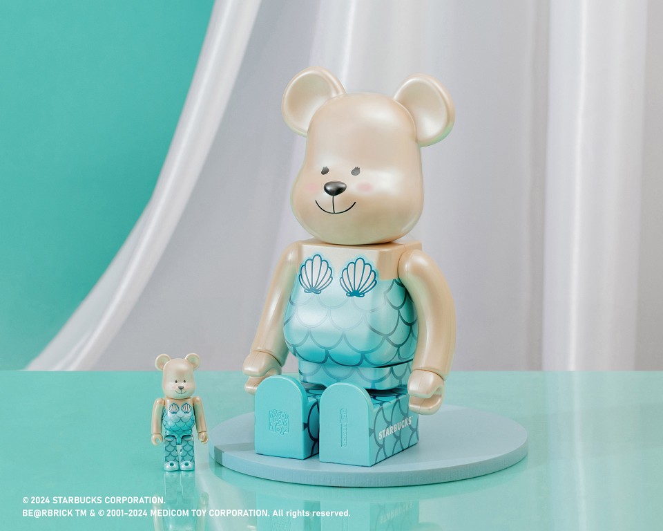 完売　スターバックス　限定版　BE@RBRICK ベア　コラボ　人魚　ベアリスタ 完売 スターバックス 限定版 BE@RBRICK ベア コラボ 人魚