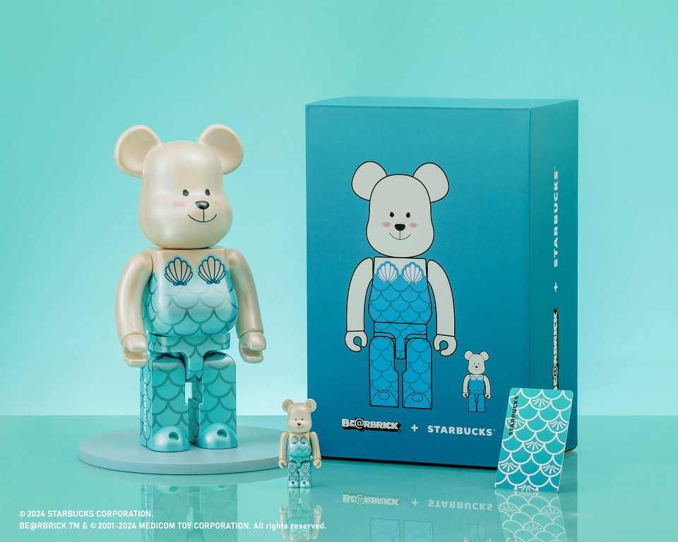 星巴克 BE@RBRICK 又聯名啦！庫柏力克熊化身 Bearista 美人魚，開賣時間、搶購方式搶先看