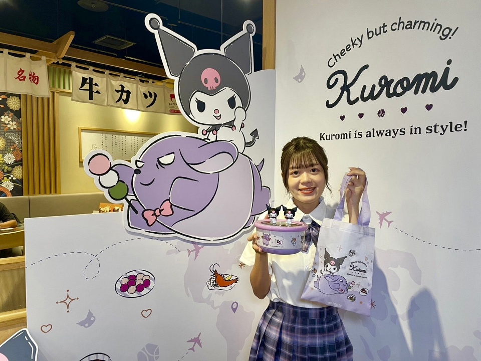 酷洛米的美食奇幻旅程！5 大品牌「橋村炸雞、大阪王將、銀座杏子日式豬排、京都勝牛、段純貞牛肉麵」都有她的身影