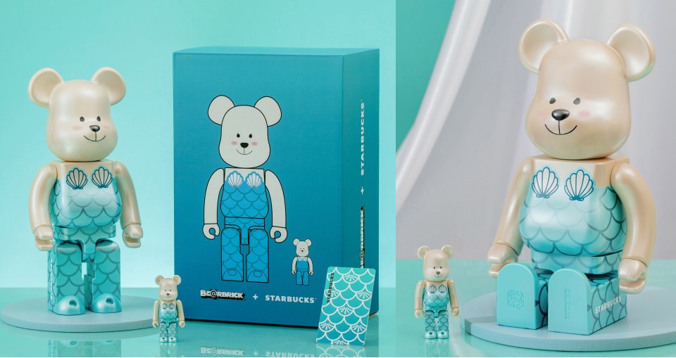 星巴克 BE@RBRICK 又聯名啦！庫柏力克熊化身 Bearista 美人魚，開賣時間、搶購方式搶先看