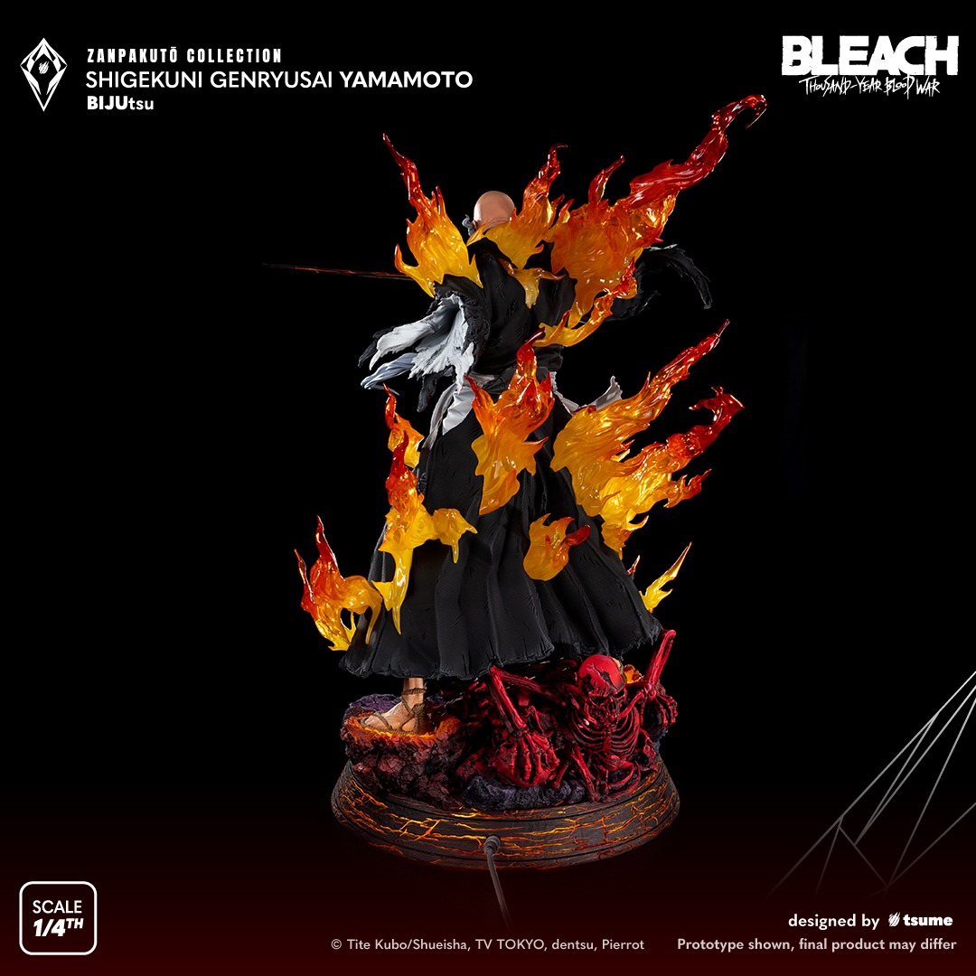 卍解，残火太刀！《BLEACH 死神》山本元柳齋重國雕像發布「最強死神」霸氣神還原！