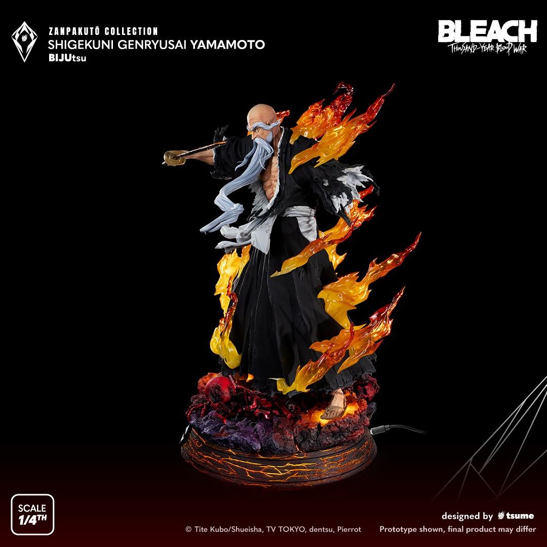 卍解，残火太刀！《BLEACH 死神》山本元柳齋重國雕像發布「最強死神」霸氣神還原！