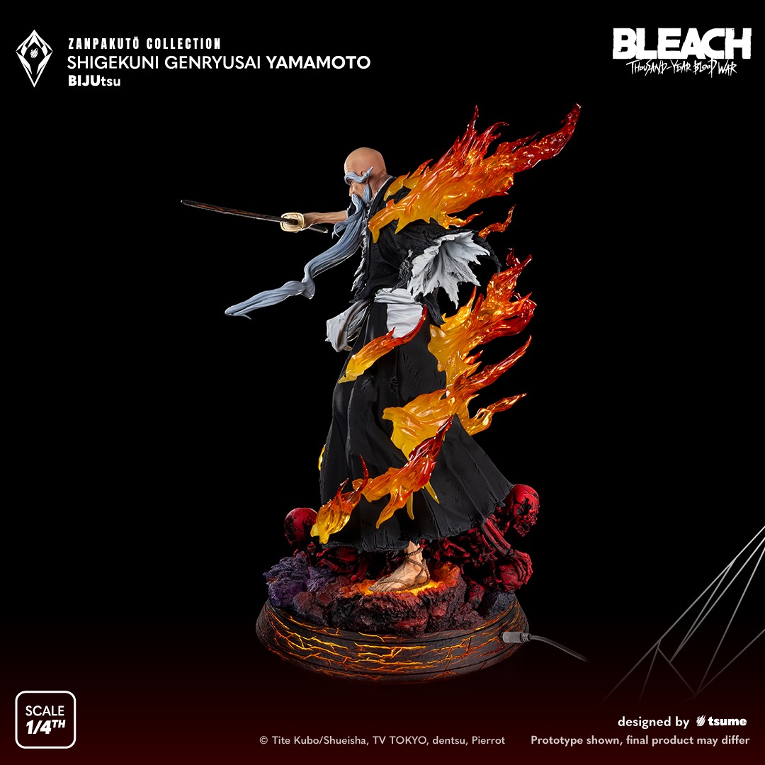 卍解，残火太刀！《BLEACH 死神》山本元柳齋重國雕像發布「最強死神」霸氣神還原！