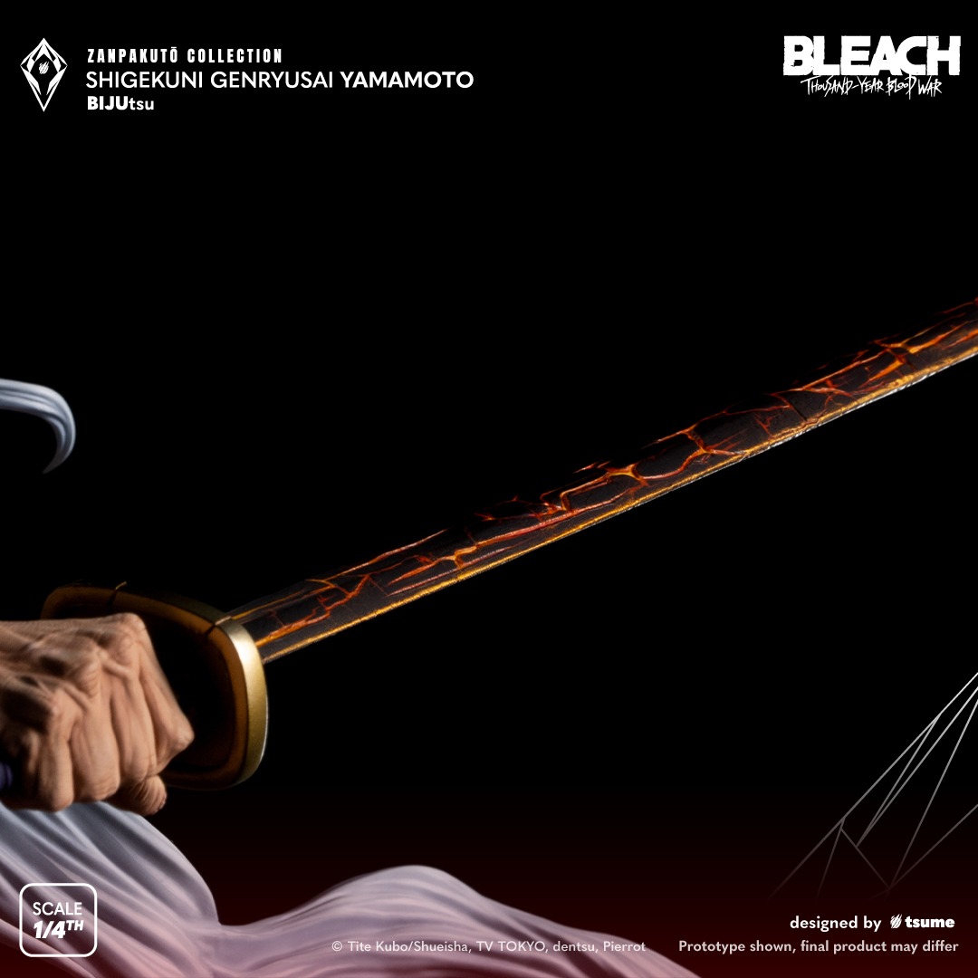 卍解，残火太刀！《BLEACH 死神》山本元柳齋重國雕像發布「最強死神」霸氣神還原！