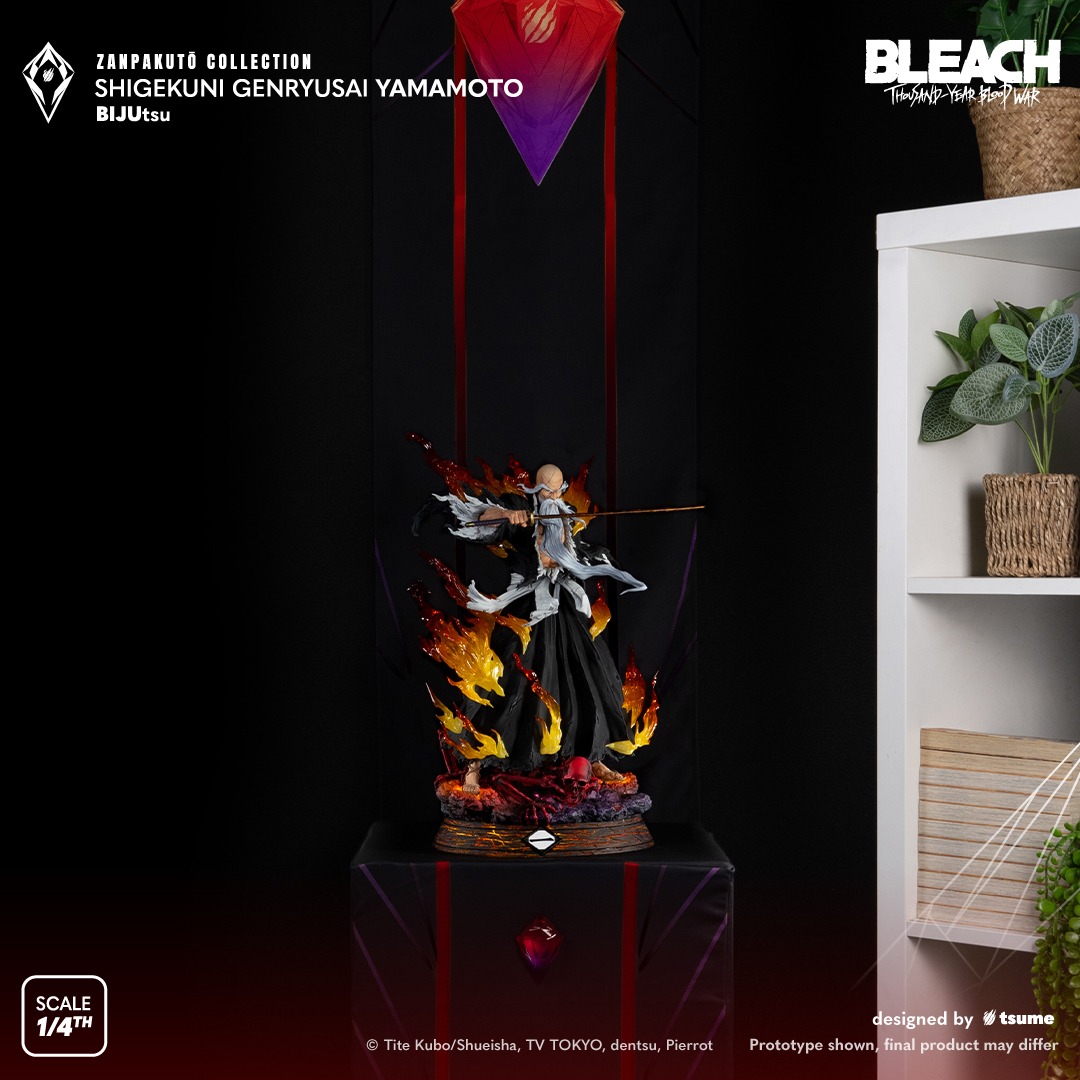 卍解，残火太刀！《BLEACH 死神》山本元柳齋重國雕像發布「最強死神」霸氣神還原！