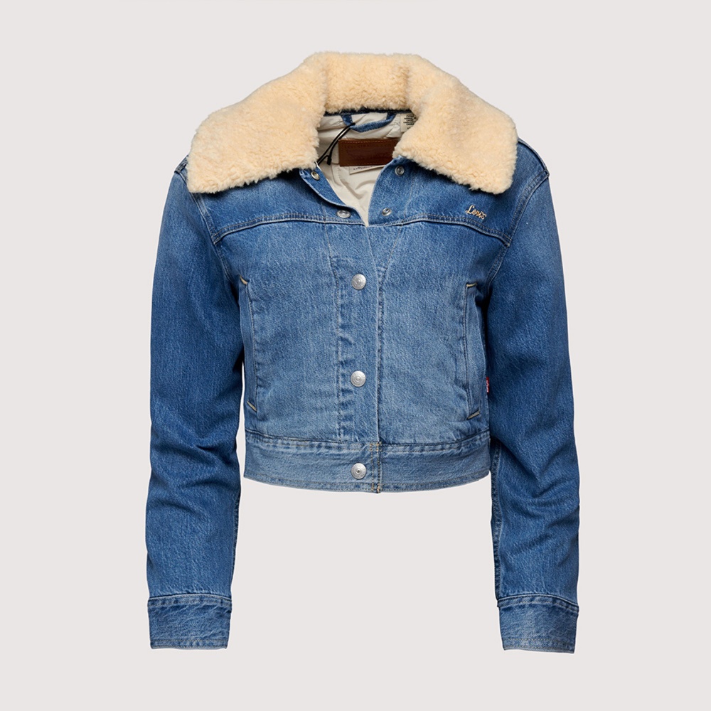 保暖必選Levi’s®  Sherpa丹寧羊羔毛夾克