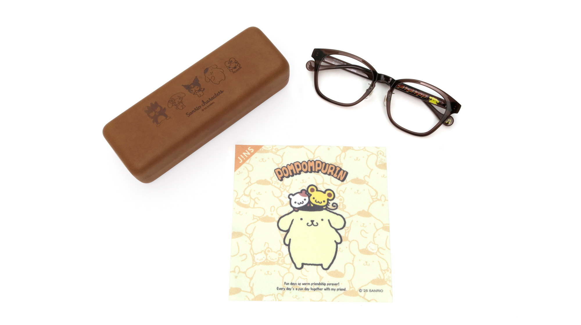 JINS又要搶破頭了！「三麗鷗聯名眼鏡系列」巨萌登場！美樂蒂、酷洛米、布丁狗、酷企鵝、大眼蛙跳上鏡框，伴你一同展望2025！