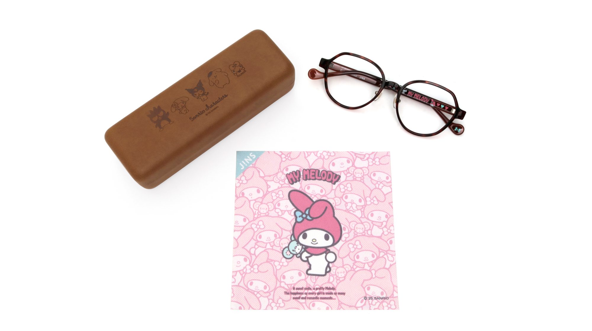 JINS又要搶破頭了！「三麗鷗聯名眼鏡系列」巨萌登場！美樂蒂、酷洛米、布丁狗、酷企鵝、大眼蛙跳上鏡框，伴你一同展望2025！