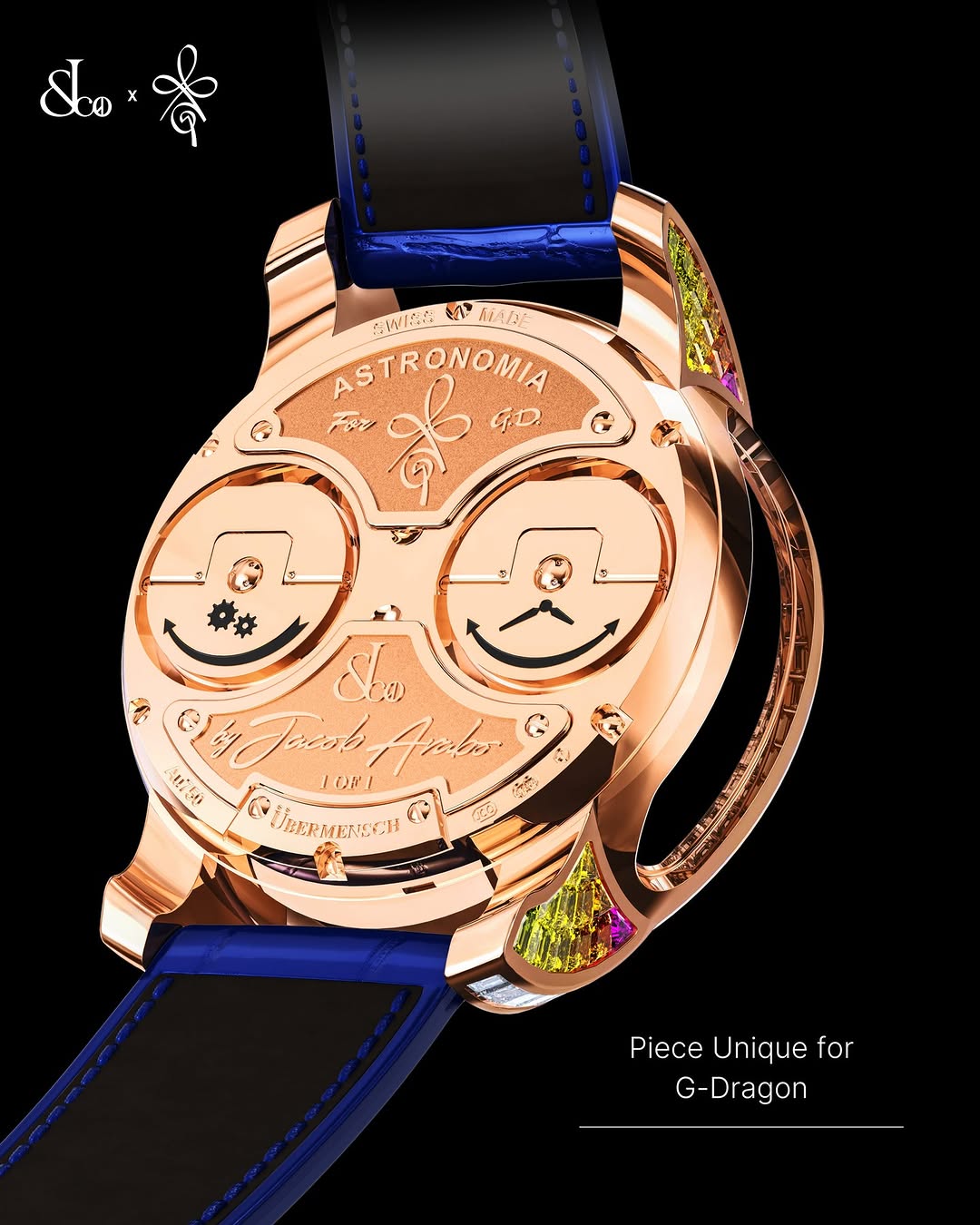 小雛菊注入！全球限量 9 枚 G-Dragon x Jacob & Co. 聯名錶款登場，要價台幣 3279 萬！