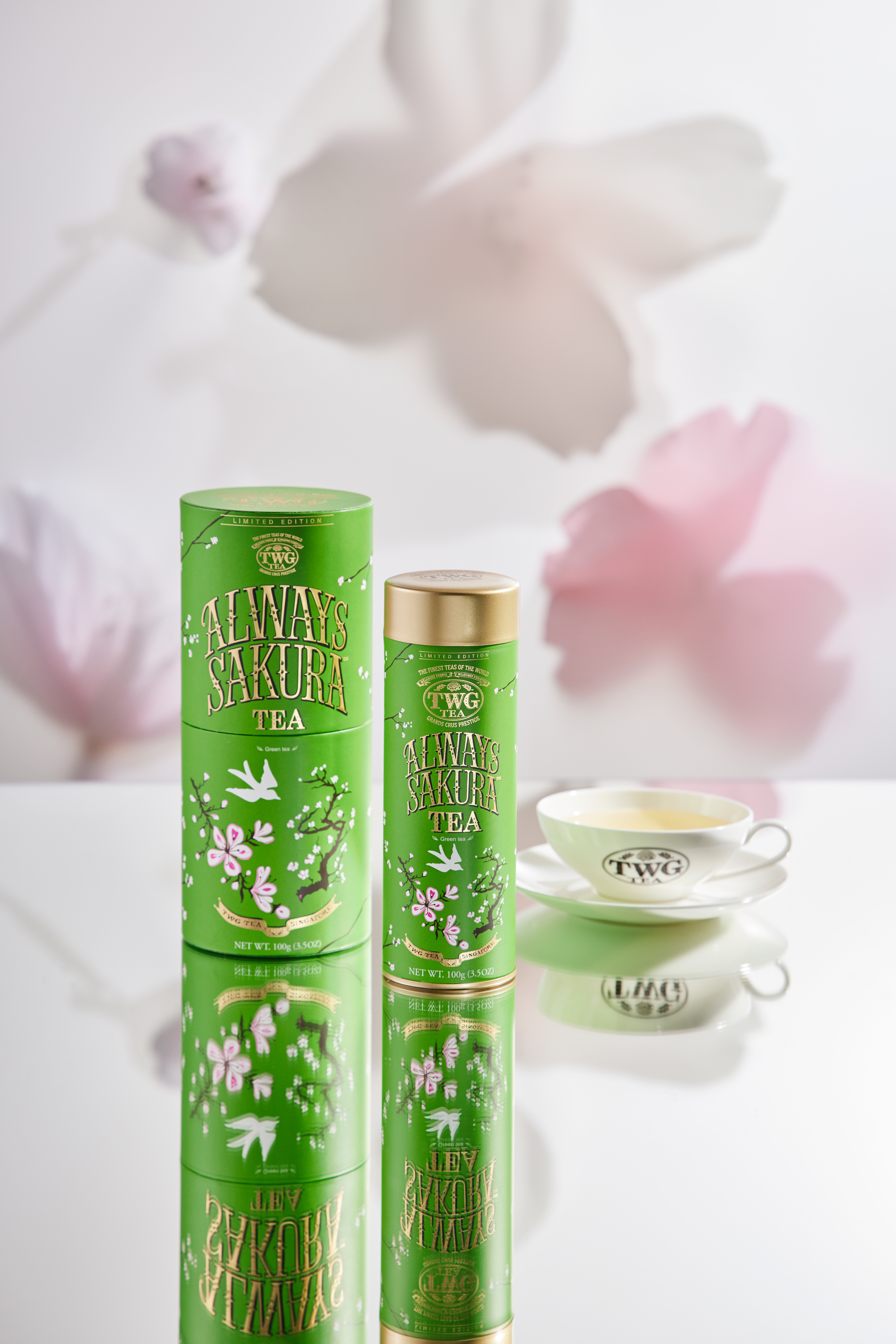 TWG Tea 全新櫻桃香調「永恆之櫻茗茶」，搭配櫻花粉馬卡龍滿滿春意感！