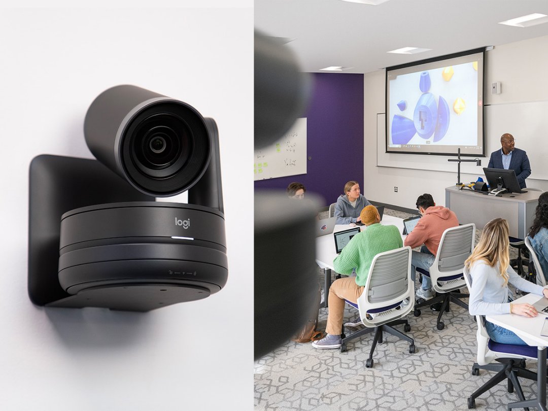 Logitech Rally Camera Streamline Kit 支援鏡頭切換與遠端管理,操作直覺、部署彈性,適用大型會議與混合學習場域。
