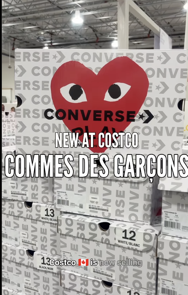 驚見  Converse x COMME des GARCONS PLAY 愛心眼神鞋，出現在好市多賣場！