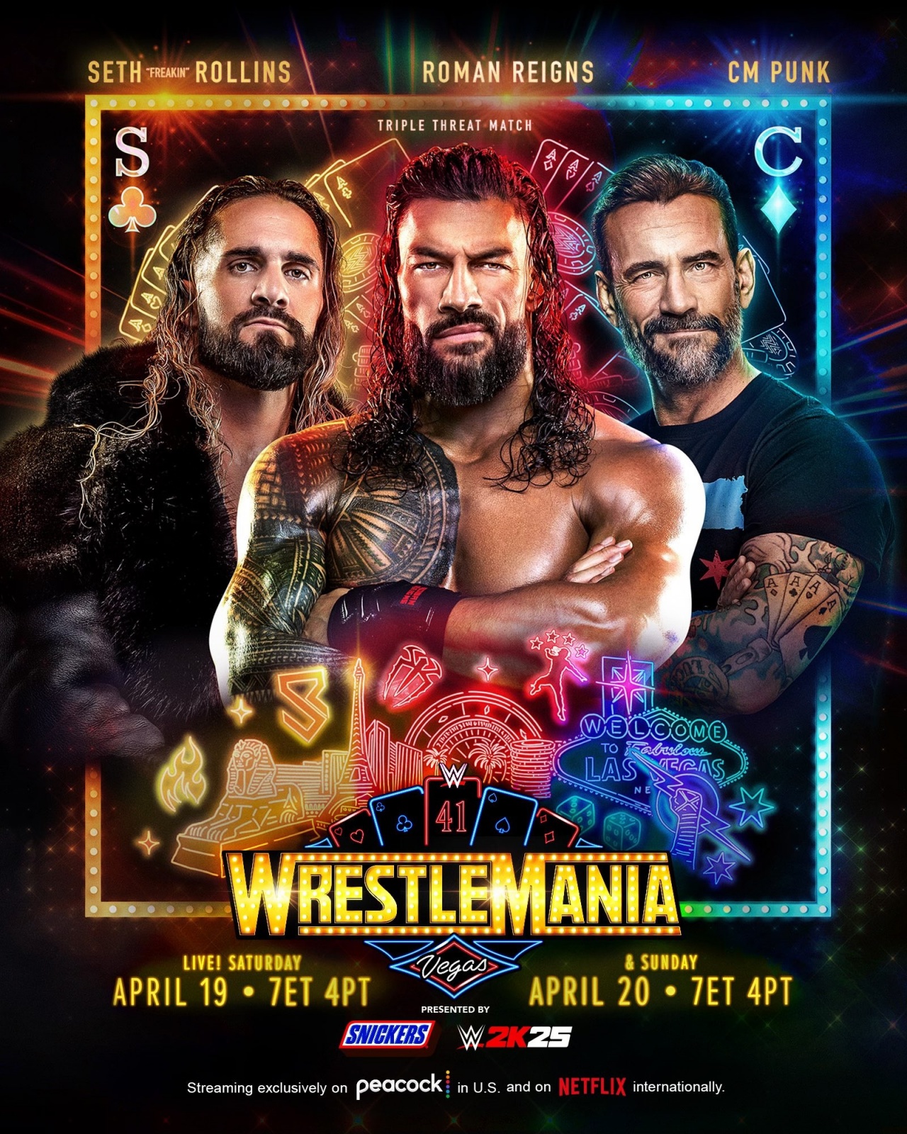 WWE WrestleMania 41 將在本周日、下週一正式開打，John Cena 生涯最後一場 WM，能否再次奪下冠軍？！