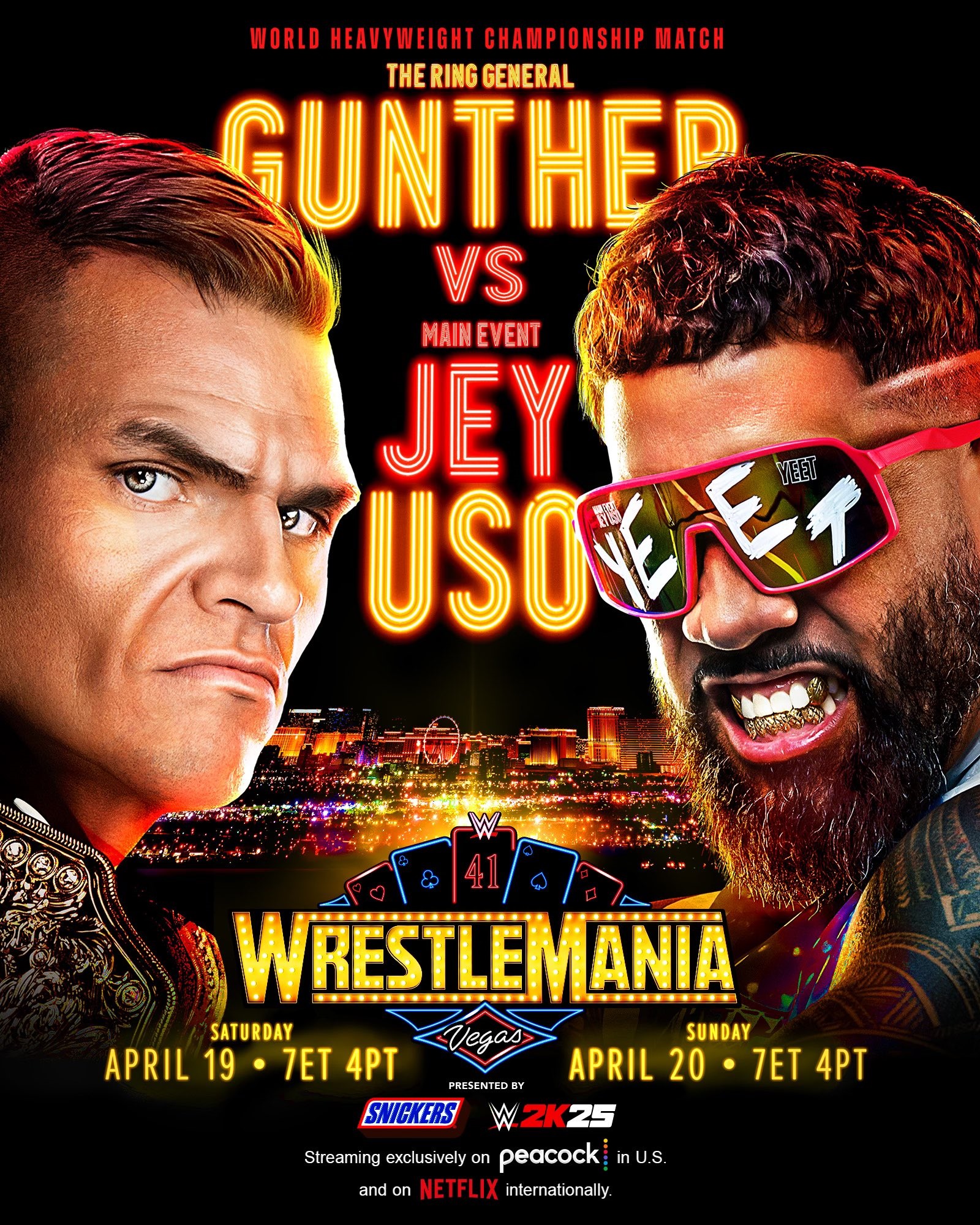 WWE WrestleMania 41 將在本周日、下週一正式開打，John Cena 生涯最後一場 WM，能否再次奪下冠軍？！