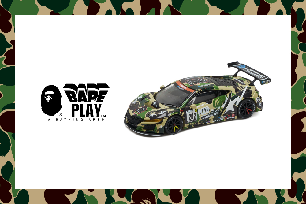 BAPE® 打造聯名限量版 HONDA NSX GT3 EVO22 模型車