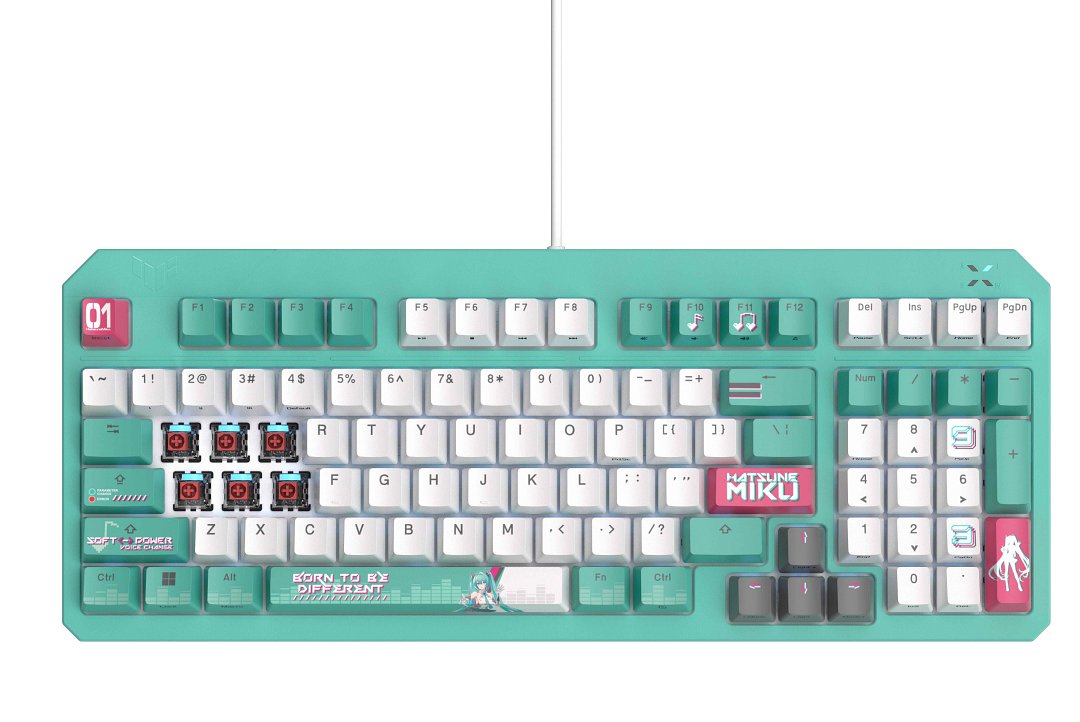 華碩 x 初音未來TUF Gaming K3 Gen II Hatsune Miku限定版