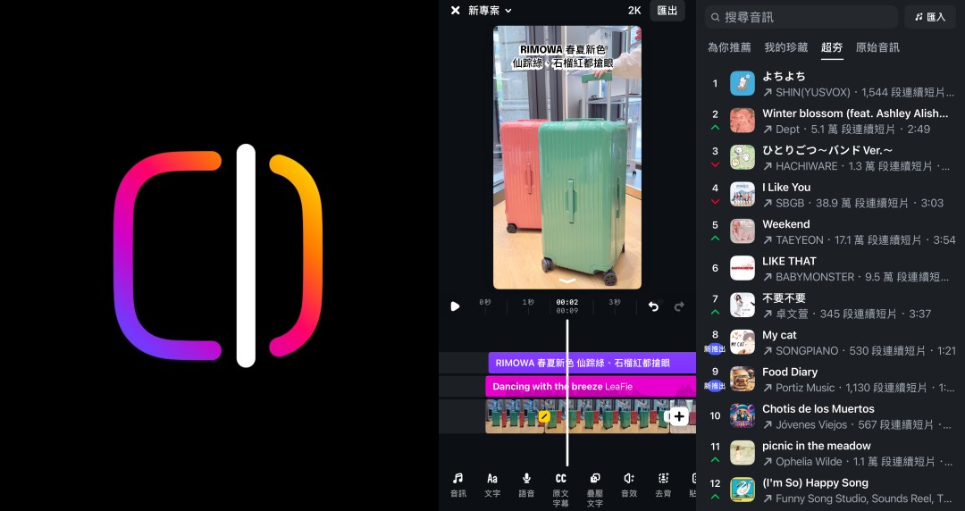 全新影片剪輯App「Edits」雙平台限免中！輕鬆搞定拍攝、剪輯、上傳全流程，更能直接使用IG音樂