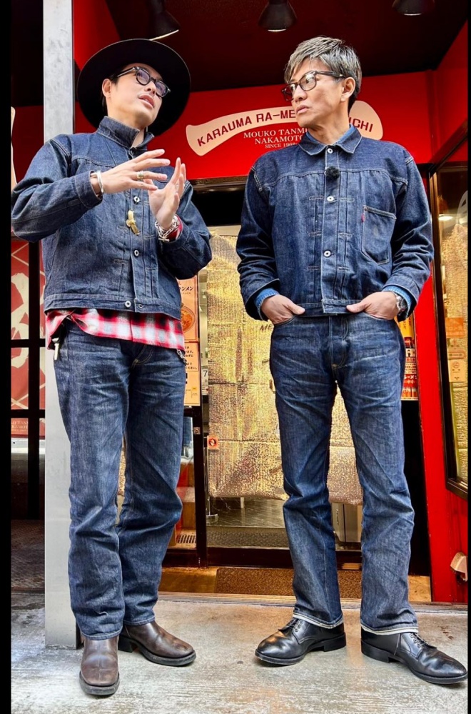 木村拓哉穿著 Levi’s x BerBerJin 25th 系列
