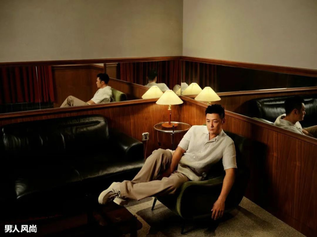 余文樂與葉舒華穿著Clarks袋鼠鞋拍攝男人風尚與PowerCircles勢界雜誌內頁