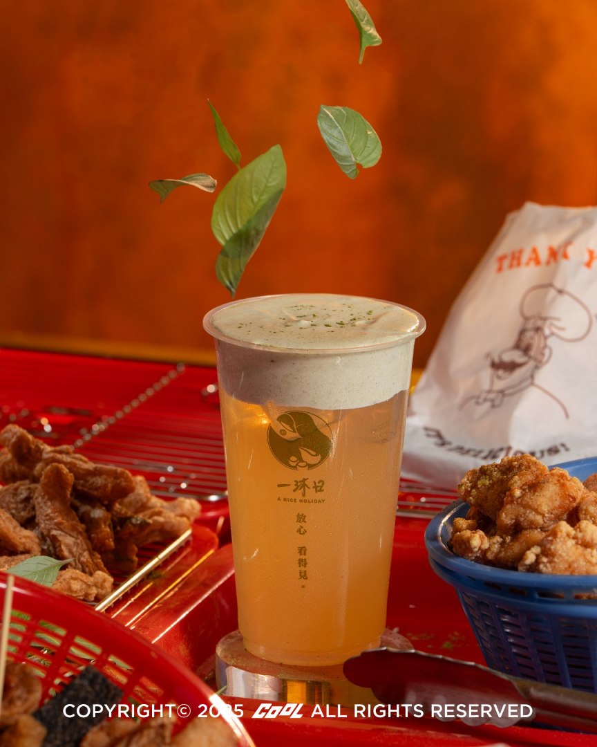 九層塔變手搖！一沐日「高讚塔奶蓋烏龍綠」最台飲料新口味一喝上癮！