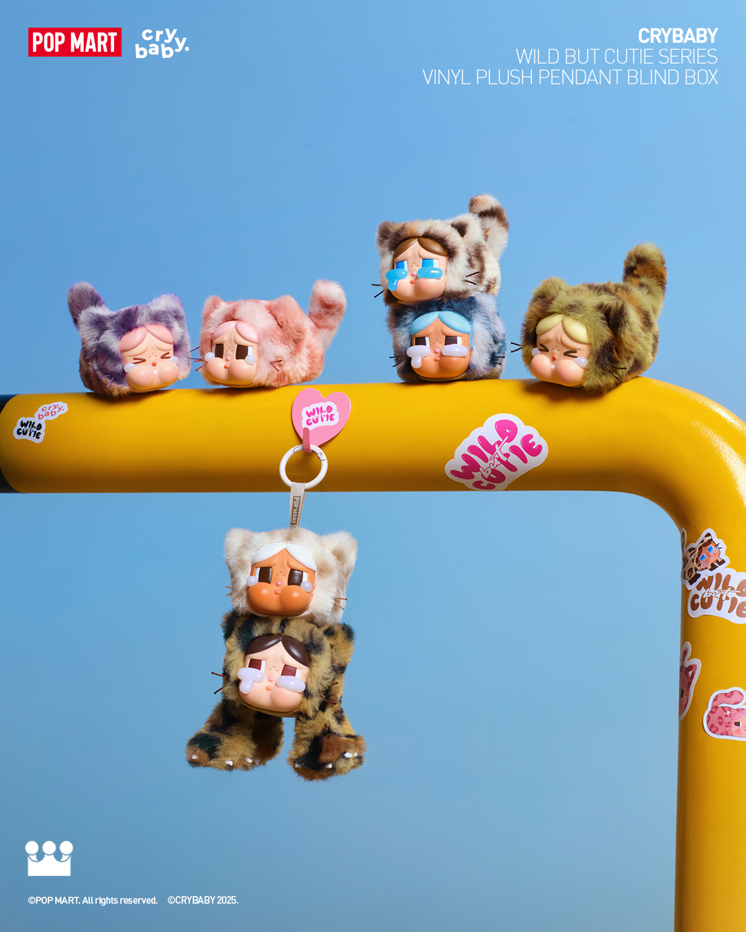 LISA 新歡 Crybaby 哭娃全新盲盒系列狂野又可愛！豹紋貓耳＋生動小表情「這天」開搶