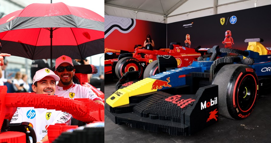 F1 邁阿密大獎賽驚現 1:1 樂高賽車！20 位現役車手試駕實測，F1 賽道變碰碰車遊樂場