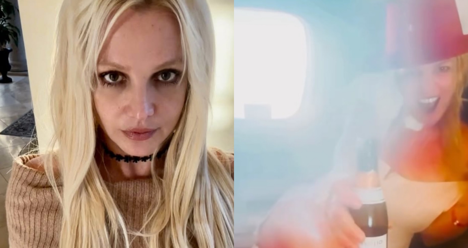 小甜甜布蘭妮爆出在機上吸菸。（圖：IG）