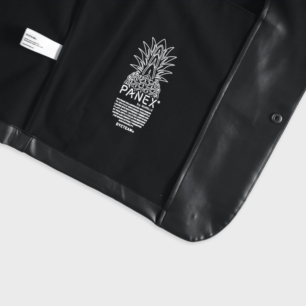 DYCTEAM 採用廢棄鳳梨打造鳳梨皮革西裝外套