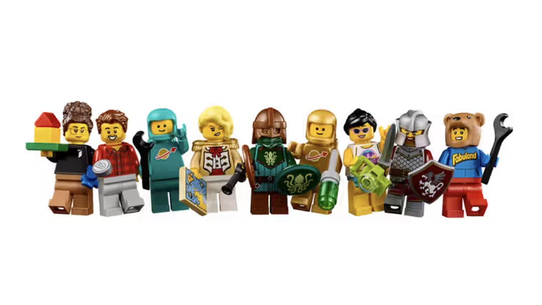 LEGO Idea「21358 人偶扭蛋機」內附 16 顆扭蛋,每顆扭蛋中都有一組樂高迷你人偶。