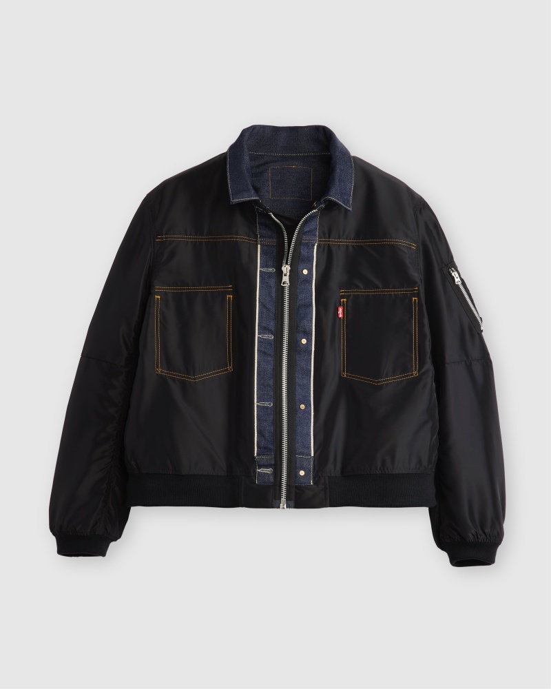 Levi’s® x sacai 全新聯名系列將限量登台，經典丹寧夾克一秒變 MA1 、西裝外套！