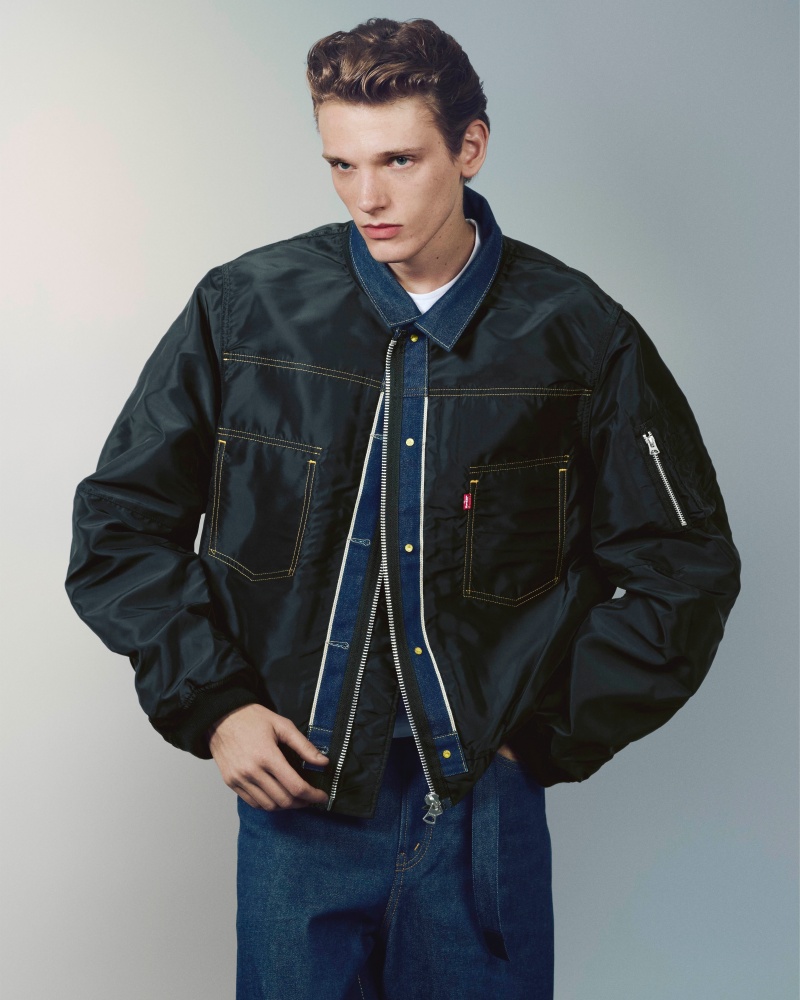 Levi’s® x sacai 全新聯名系列將限量登台，經典丹寧夾克一秒變 MA1 、西裝外套！