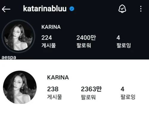 60 萬人退追！Karina 因政治爭議「粉絲雪崩式暴跌」恐影響 aespa 回歸