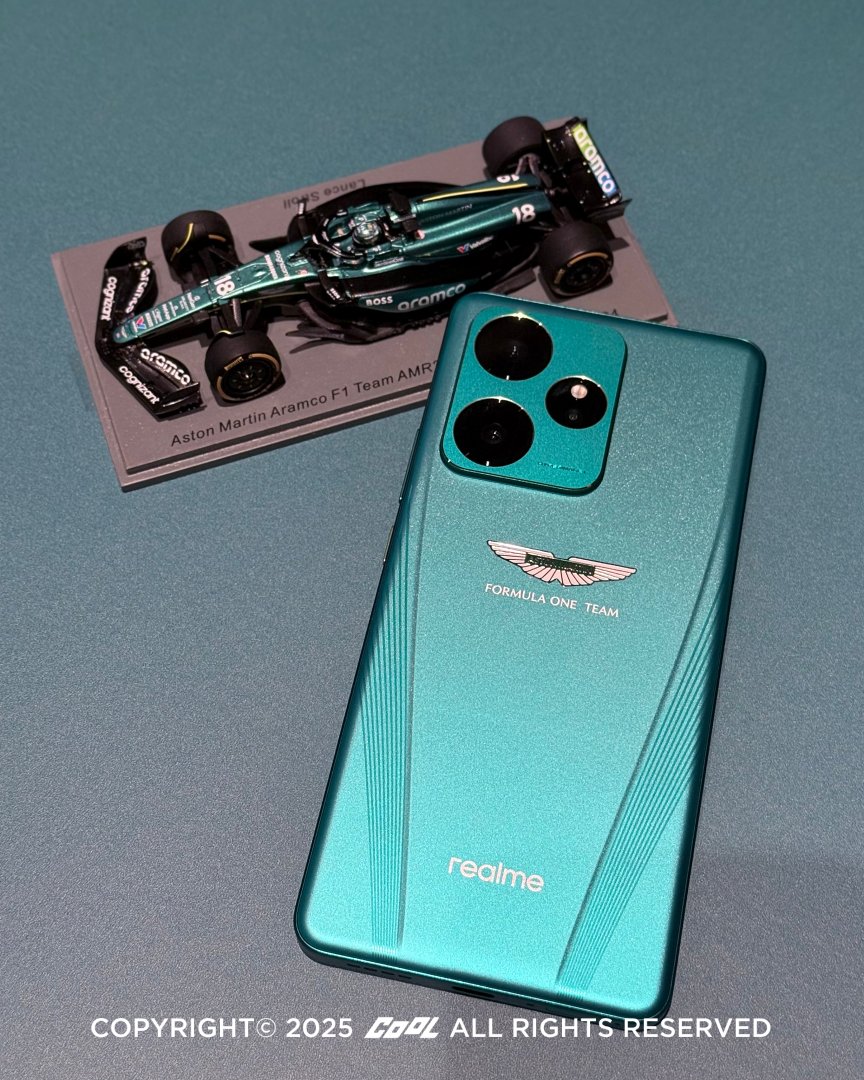 realme宣布與奧斯頓馬丁F1車隊展開全新跨界合作，推出realme GT 7奧斯頓馬丁F1限量版。