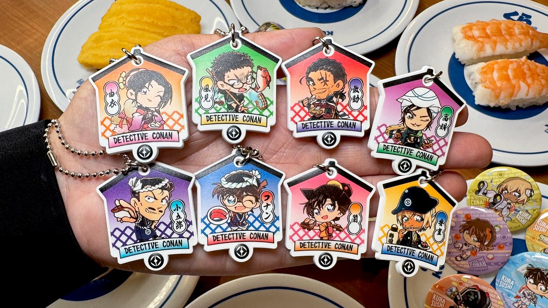 8款超Q劇場版角色化身壽司老闆的「名偵探柯南裝飾掛飾」