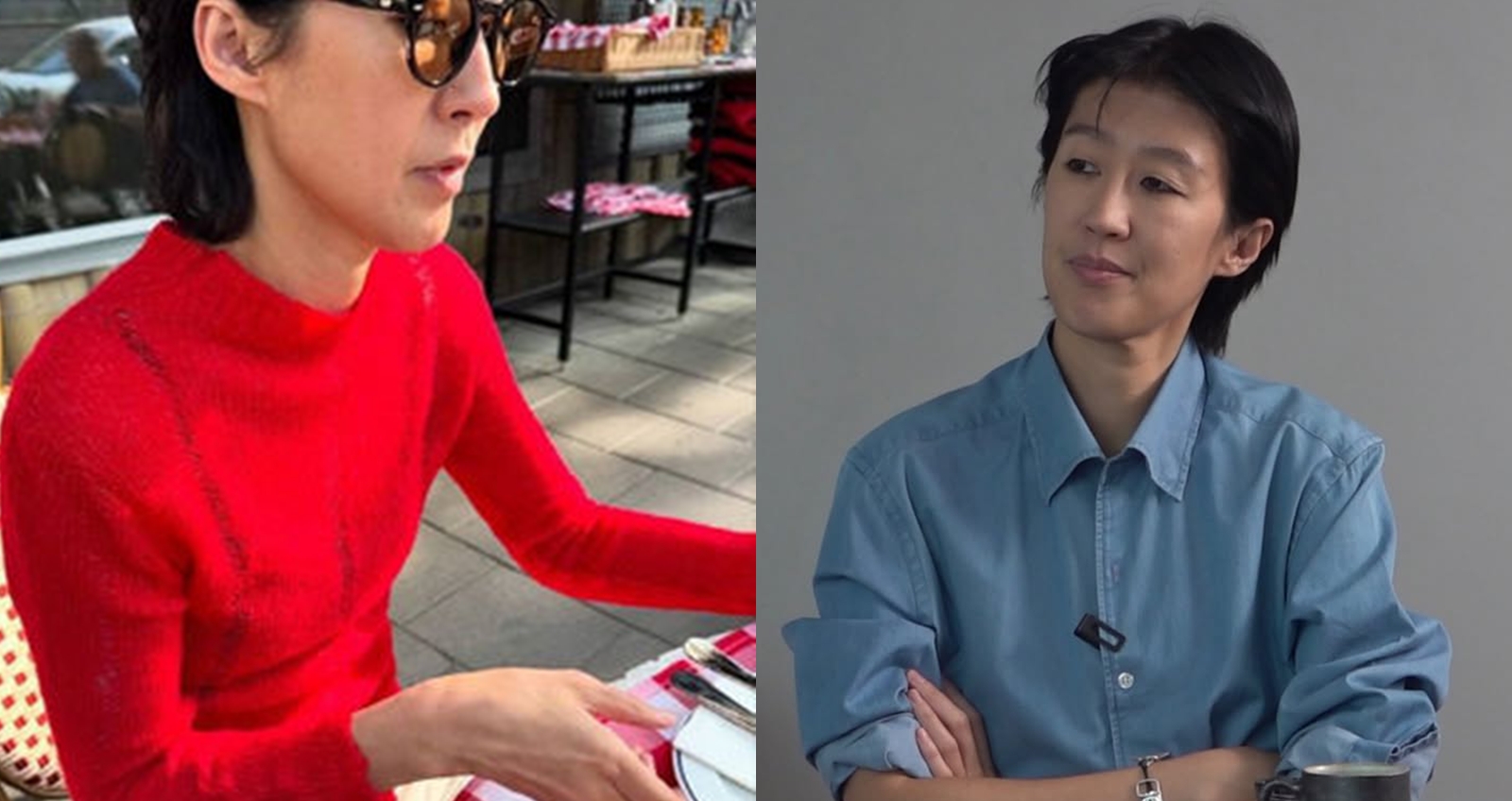 女星洪真慶日前換上紅色衣服，遭網友轟做政治表態。（圖：IG）