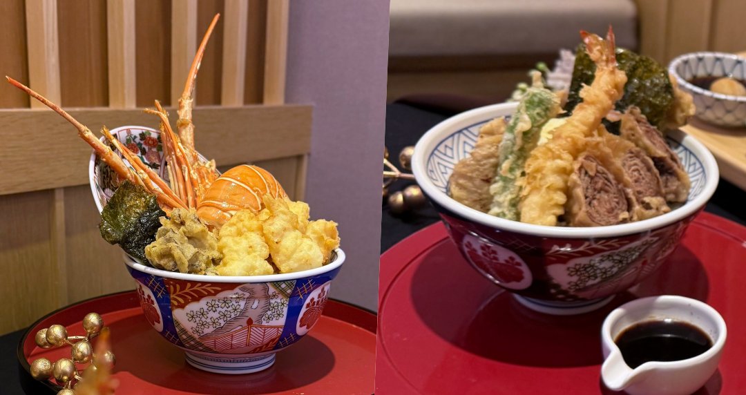野生龍蝦立於碗中！金子半之助超澎湃「天丼」新菜單，黑松露、龍蝦、澳洲牛集結