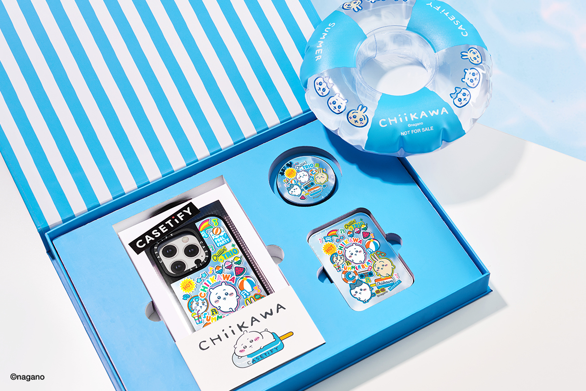 CASETiFY 更推出 CASETiFY 台灣官方網站限定的吉伊卡哇珍藏版禮盒,提供粉絲們三款分別為吉伊卡哇夏日精裝禮盒、吉伊卡哇涼爽精裝禮盒、吉伊卡哇陽光精裝禮盒