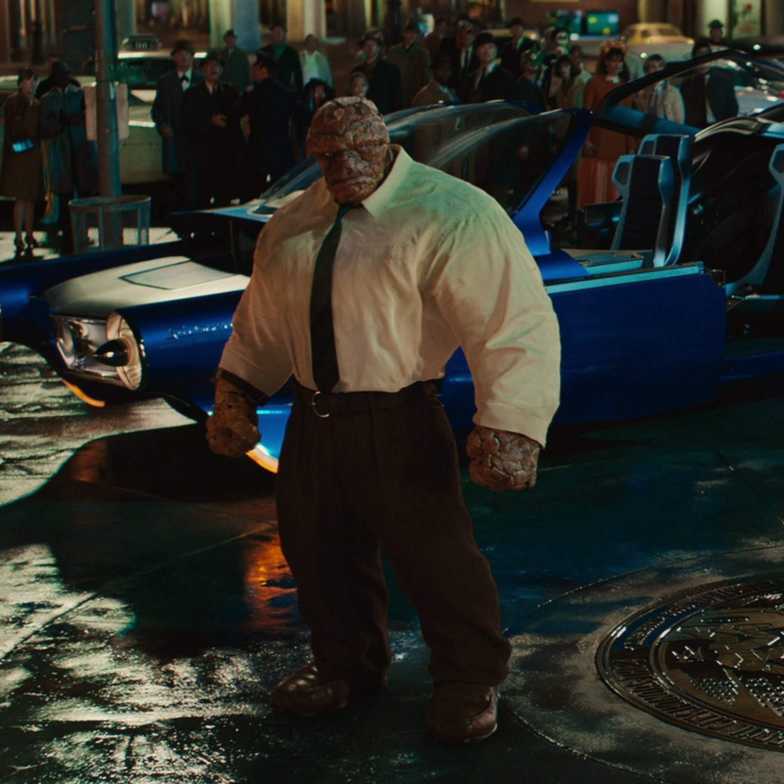 巨巨互相幫助！《驚奇4超人：第一步》石頭人向前輩「浩克」請教動作捕捉技術！