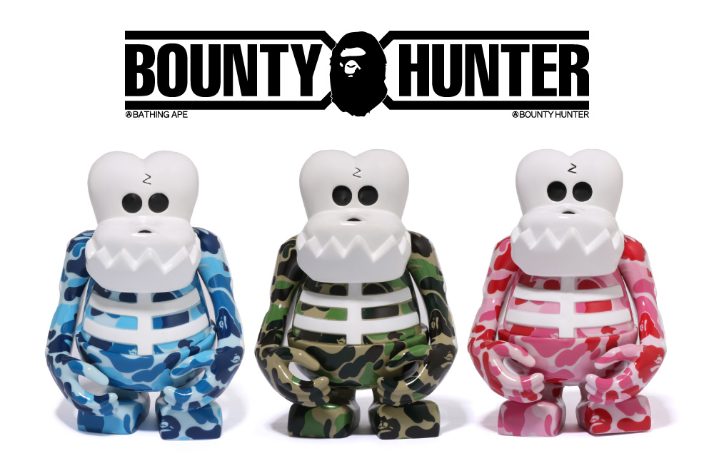 BAPE® x BOUNTY HUNTER 迷彩 SKULL-KUN 公仔即將限量開賣