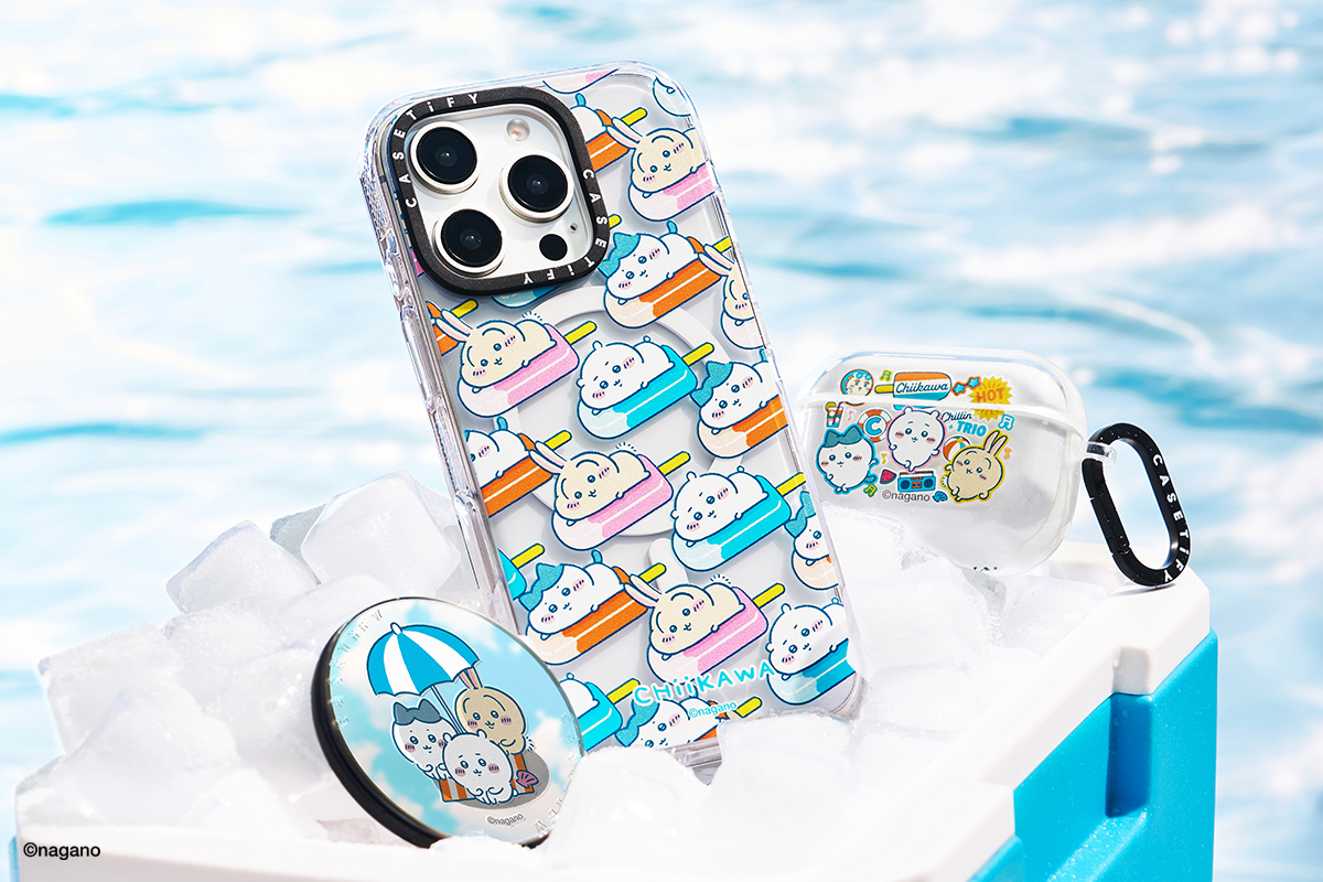 吉伊卡哇 x CASETiFY 聯名系列以夏日泳池派對為主題,與超人氣療癒 IP《吉伊卡哇》可愛角色們一同玩耍、享受日光浴