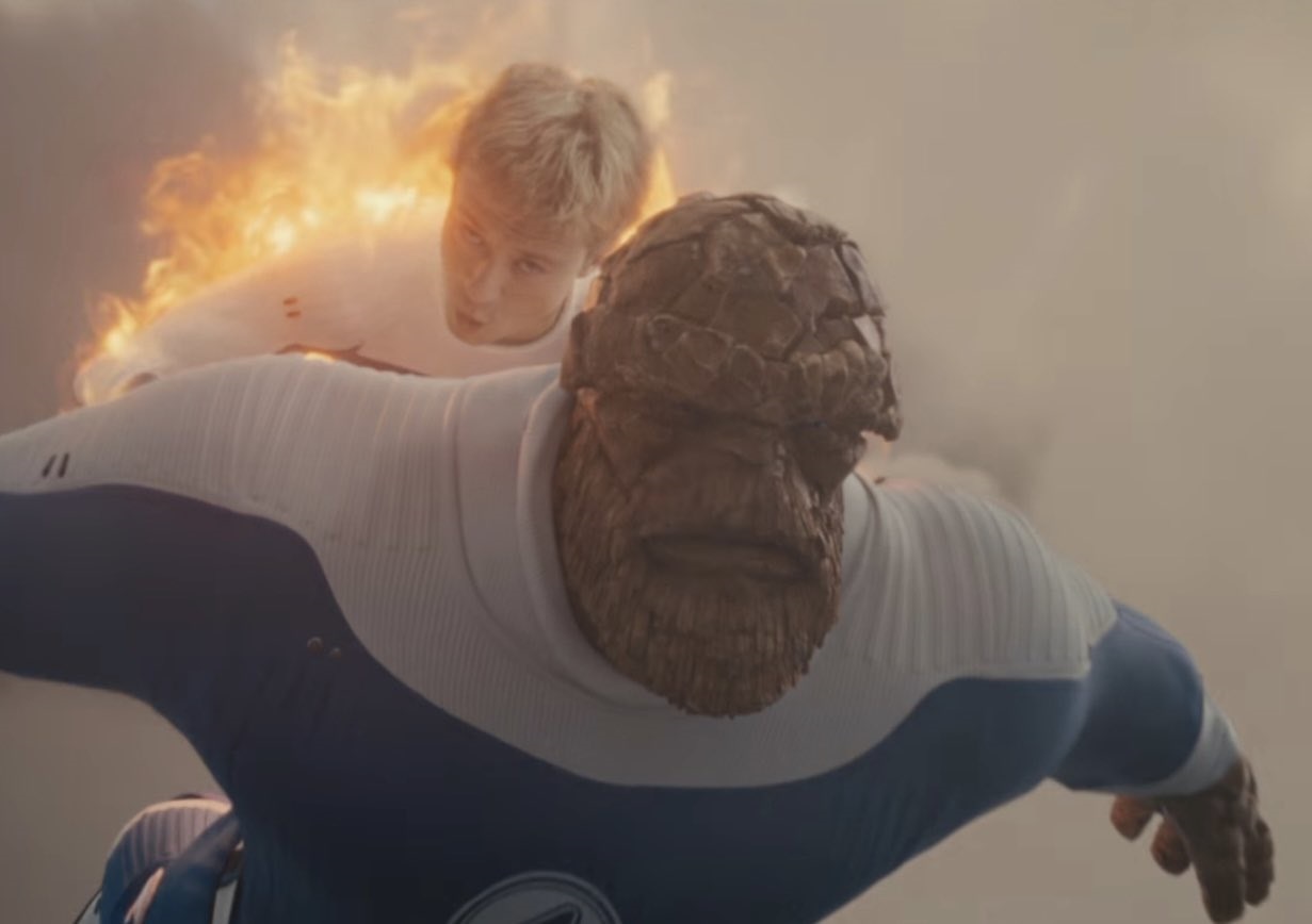 巨巨互相幫助！《驚奇4超人：第一步》石頭人向前輩「浩克」請教動作捕捉技術！